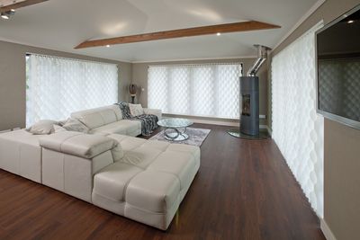 Tende a strisce verticali, SG 2910, Multi Visio, Room shot "Rawsons Retreat", Kent, United Kingdom, Vertical Waves