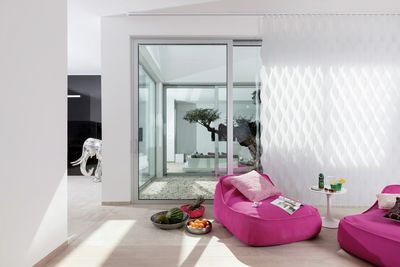 Tende a strisce verticali, SG 2960, Multi Visio, Casa Violi, Mallorca, Spain, Vertical Waves