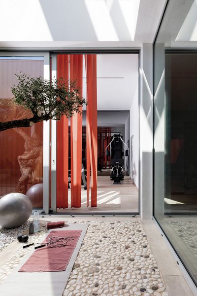 Tende a strisce verticali, SG 2960, Colorama 2, Casa Violi, Mallorca, Spain
