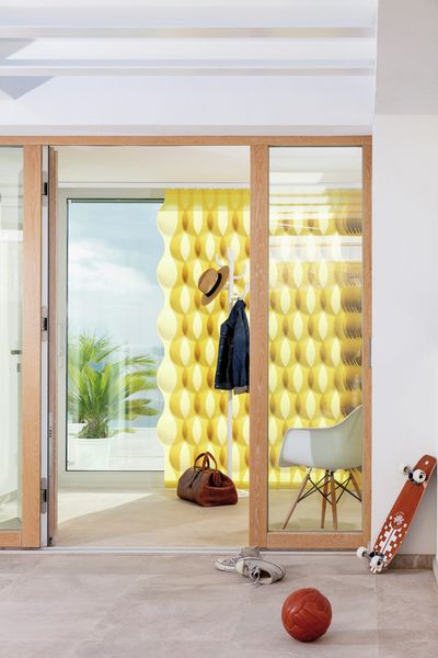 Tende a strisce verticali, SG 2950, Multi Visio, Casa Violi, Mallorca, Spain, Vertical Waves